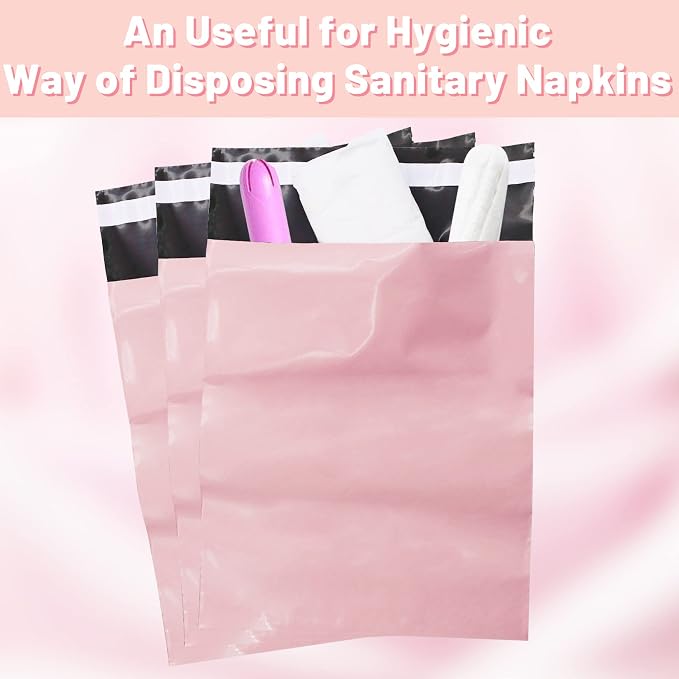 Sanitary Napkin Disposal Bags,100Pcs Feminine Personal Disposal Bags for Tampons and Pads,Self-Adhesive Sealed and Leakproof