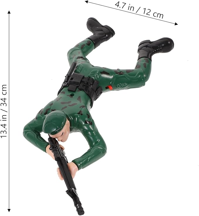 Hemoton 1pc Reptile Figure Toy Electric Toy Electric Soldier Children Soldier Action Figures Crawling Crawling Action Figure