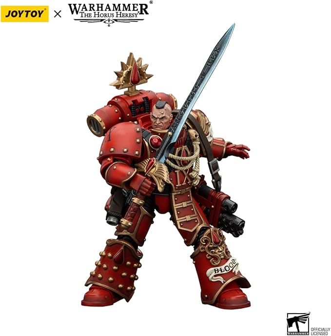 JOYTOY Warhammer The Horus Heresy Blood Angels Raldoron, First Captain of The Blood Angels 1:18 Scale Action Figure Mecha Joy Toy Collection Model 4.96in