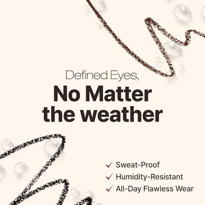 CLIO Extreme Gelpresso Pencil Eyeliner, Gel Smooth Waterproof Formula, One Swipe High Pigment Color, Smudge Resistant Long Wear, Creamy Glide, Blend Control, Defined Eye Precision (002 Deep Brown)