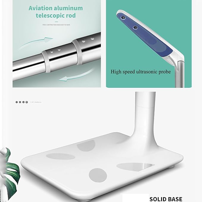 Digital Body Weight Scale - Step-On Weighing Machine for Muscle Composition and Height Measurement - Physician-Grade Scales for Gym Use