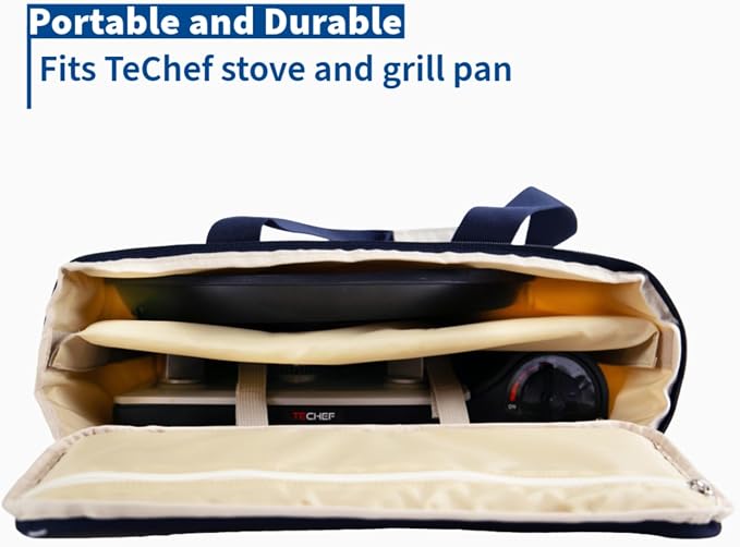 TECHEF - Stovetop Korean BBQ Non-Stick Grill Pan with Agni Portable Gas Stove Burner, Made in Korea (Essential KBBQ Set)