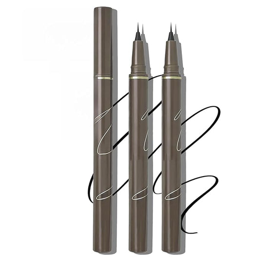 Ultra Fine Liquid Eyeliner Pencils- Slim Felt Tip for Precise Eye Lines, Waterproof, Smudge Proof & Quick-Drying, Winged Liner and Inner Corner. Long Lasting All Day Makeup, Smooth & Lightweight.
