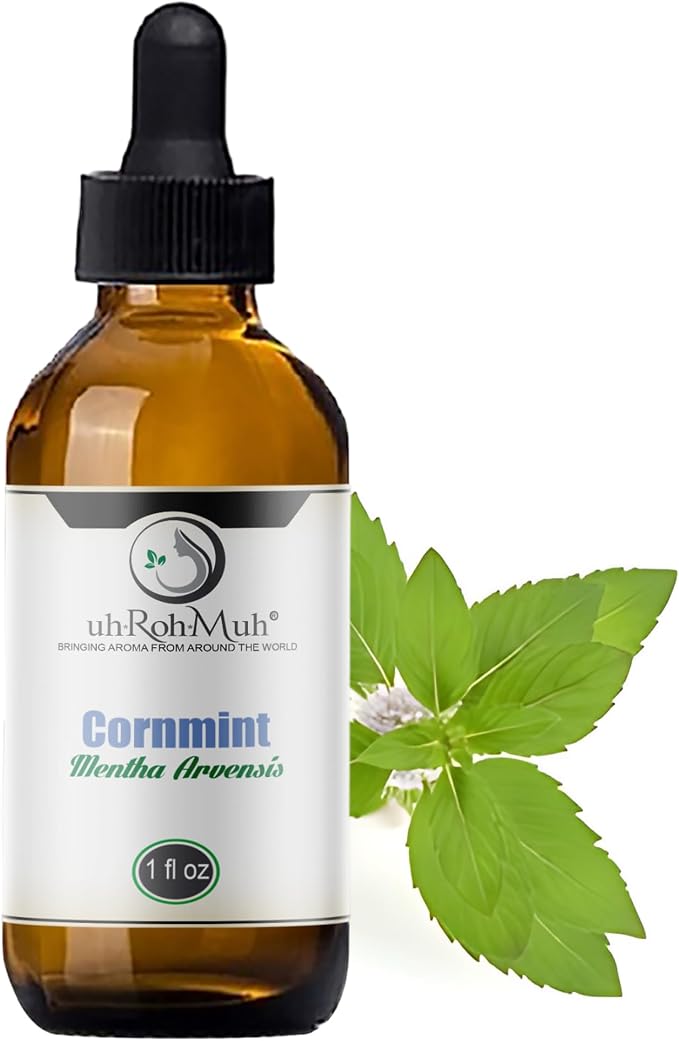 Cornmint Essential Oil - 100% Pure & Natural Essential Oil for Aromatherapy, Home Essential Diffuser Oil, Minty Aroma for Aromatherapy - Sourced from India(1 Ounce)