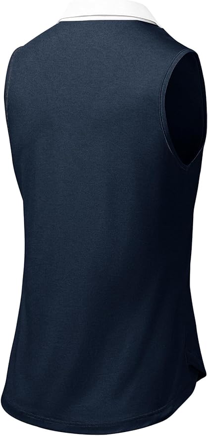 BGOWATU Women's Sleeveless Golf Polo Shirts Collared V Neck Tennis Tank Tops UPF 50+ Quick Dry Lightweight
