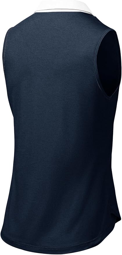 BGOWATU Women's Sleeveless Golf Polo Shirts Collared V Neck Tennis Tank Tops UPF 50+ Quick Dry Lightweight