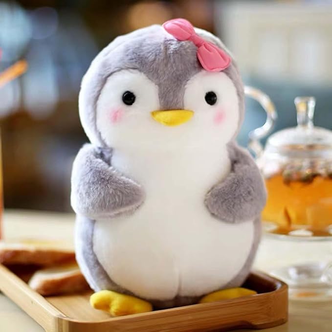 Stuffed Penguin Plush Ocean Animals Toys Dolls Decorations Gifts for Kids Boys Girls 10 Inches (Pink)