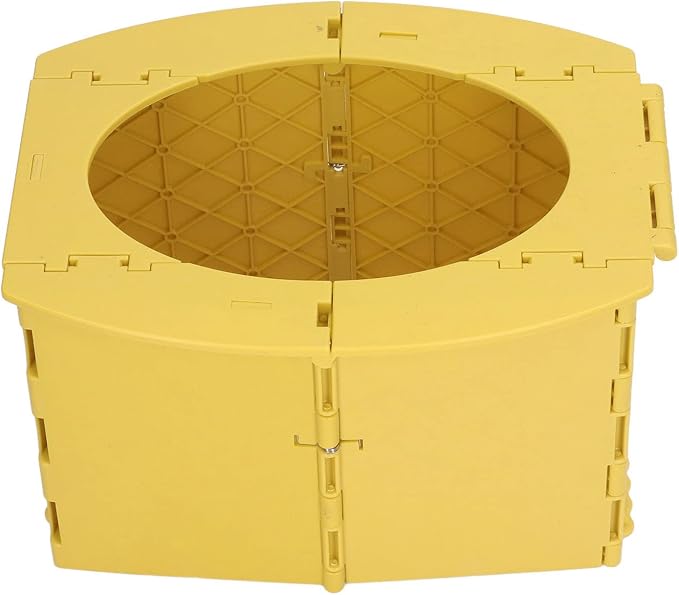KIMISS Foldable Portable Toddler Potty - Travel & Camping Baby Toilet for Easy on Long Drives (Yellow)