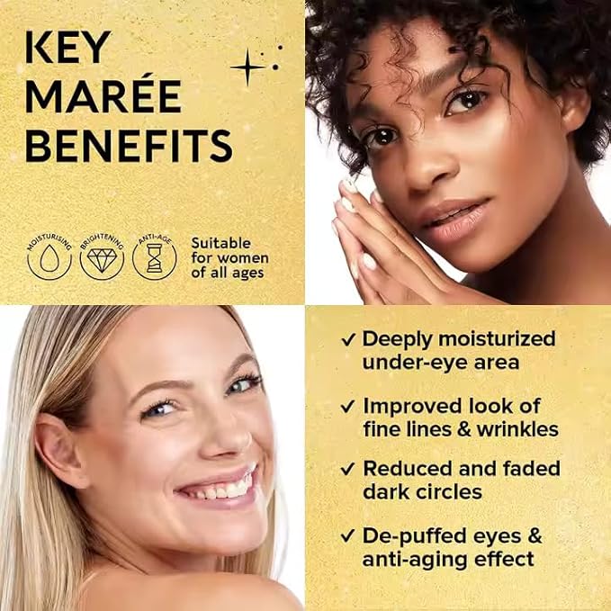 Collagen Under Eye Mask for Puffy Eyes, Dark Circles & Wrinkles – Anti-Aging Hydrogel Skincare – Korean Beauty, Vegan Self-Care Gift for Women