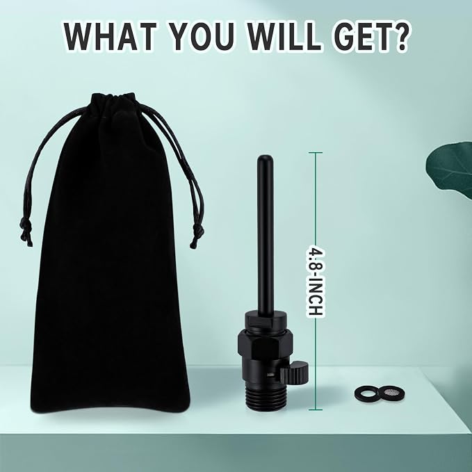 Shower Enema Cleaner, Smooth Metal Shower Douche Nozzle Cleansing System for Men and Women Portable Cleaning (Matte Black)