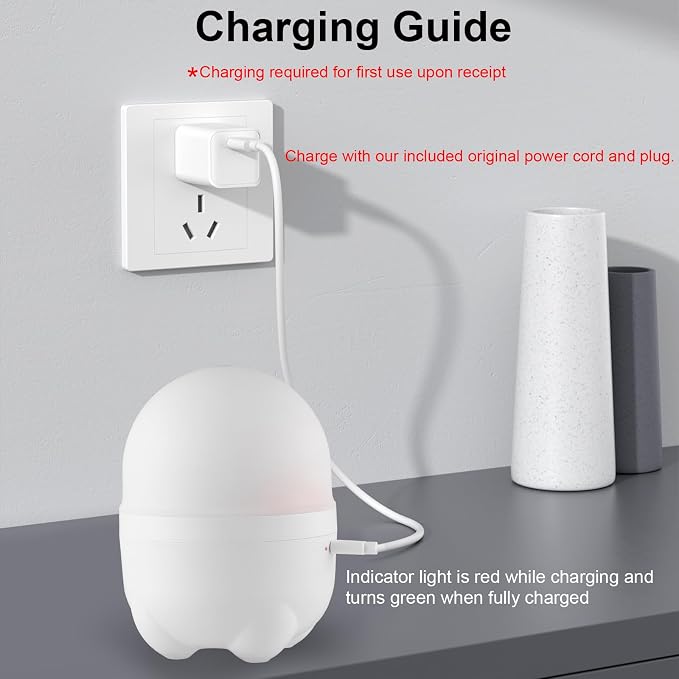Marchred 150ML Cordless Essential Oil Diffuser, Rechargeable Battery Powered Diffuser, Small Portable Aromatherapy, 6 Hours Works with 7 LED Color Changing Lights
