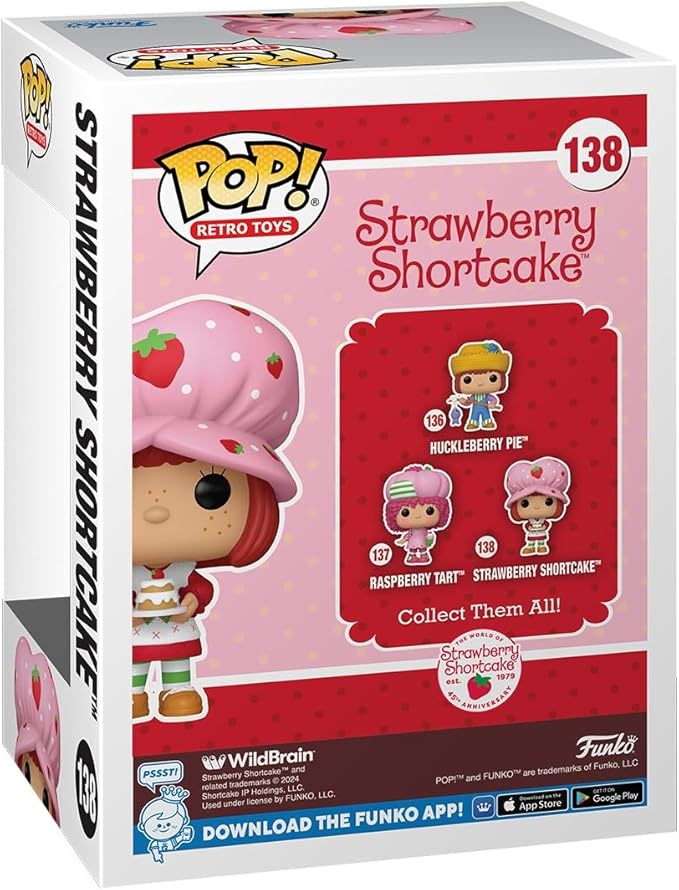 Funko POP! Retro Toys: Strawberry Shortcake - Strawberry Shortcake - Collectable Vinyl Figure - Gift Idea - Official Merchandise - for Kids & Adults - TV Fans - Model Figure for Collectors and Display