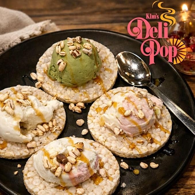 Kim’s Deli Pop Rice Cakes | Original, Whole Wheat, Cinnamon | Multigrain, Natural, Vegan | Sugar Free Korean Snack | Low Calorie, Low Fat | Variety 3 Pack |