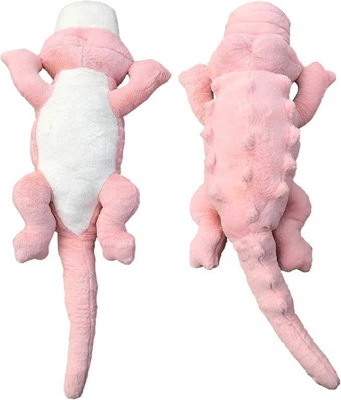 Hofun4U Alligator Plush Pillow, 38 inch Alligator Stuffed Animal, Home Decoration Christmas Valentine’s Birthday Gift for Boys Girls Adults Kids (Pink)