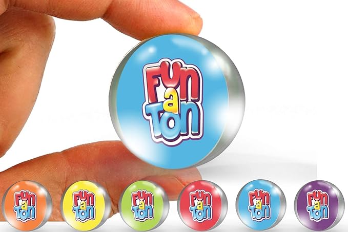 JA-RU Light Up Spiky Balls for Kids (12 Pack) – Light Up Bouncy Balls, Spiky Fidget Toys, Sensory Bin Filler, Stress Relief Toy, Bulk Party Favors – 695-12p