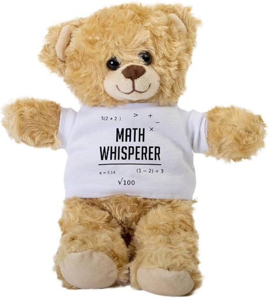 SpreadPassion Golden Brown Teddy Bear, Plush Stuffed Animal with Tee, Gift for Her, Christmas Basket Gift Idea