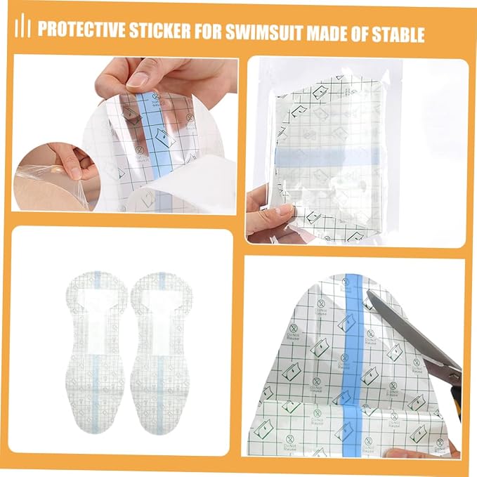 5pcs Skin Tape for Women Protective Labels Adhesive Panty Liner for Swimwear Lingerie Underwear Non-Woven Feminine Care