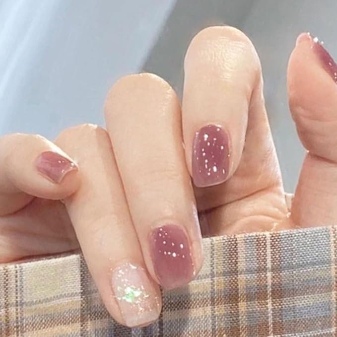 Nail Stickers 20 Pieces Full Wraps Nail Polish Strips, Self-Adhesive Gel Nail Art Decals for Women Girls