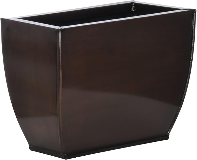 Gloss Brown 509 Small Zinc Vase - Set of 6