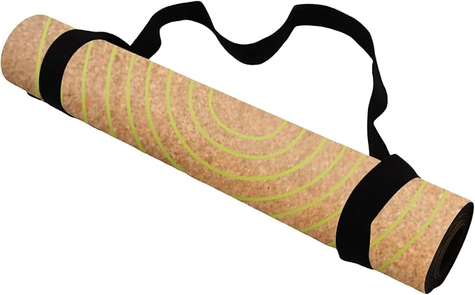 YOGA DESIGN LAB | The Cork Yoga Mat | Eco Luxury | Ideal for Hot Yoga, Power, Bikram, Ashtanga, Sweaty Workouts | Studio Quality | Includes Carrying Strap!