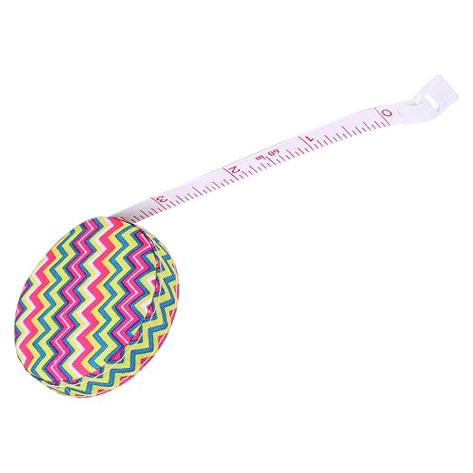 Akozon 150Cm 60In Accurate Body Tape Measure Retractable Fitness Measuring Ruler Pattern 3 (No. 1 Water Corrugated)