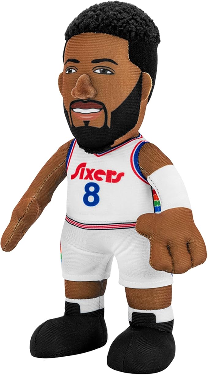 Bleacher Creatures Philadelphia 76ers Paul George 10" NBA Plush Figure(City Edition '24-'25) - A Superstar for Play or Display