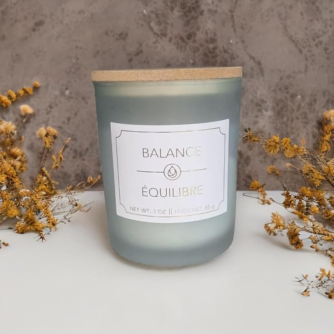 Generic Balance_ Equilibre Effect, Aromatherapy Natural Scented Candle, Pack of 2