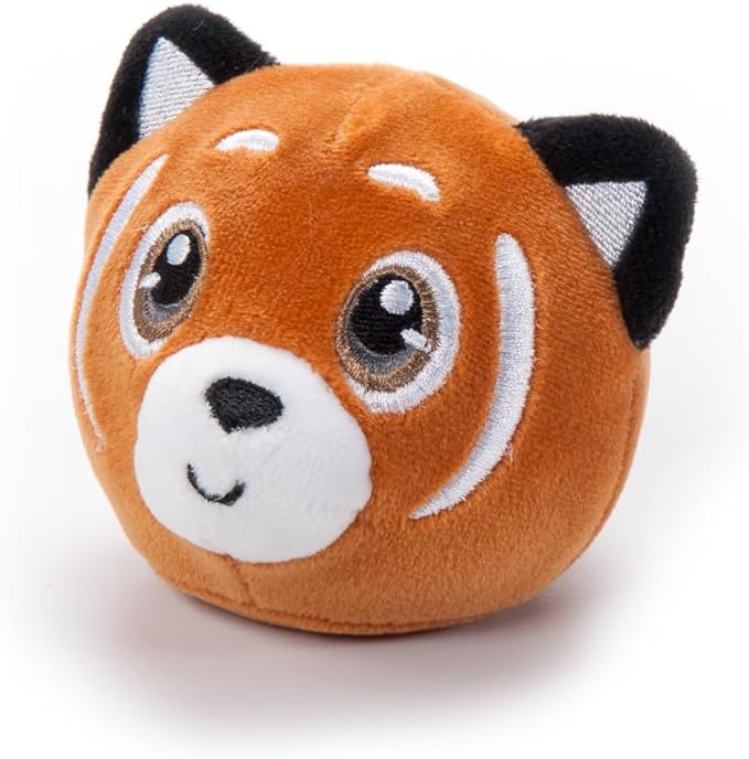 The Petting Zoo Red Panda Stuffed Animal Plushie, Gifts for Kids, Squishiez Wildlife Animal Squeeze Toy, Red Panda Plush Toy, 3 inches