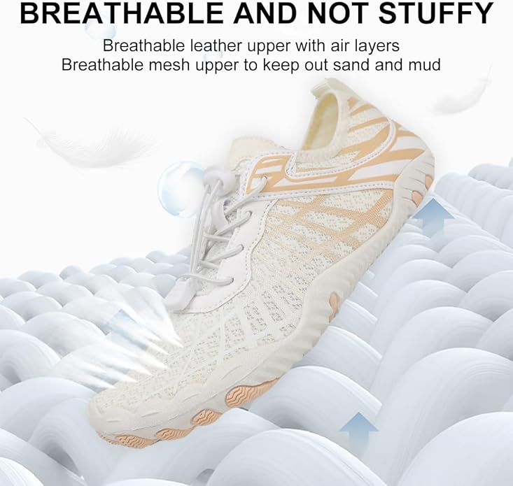 ELETON Barefoot Shoes Women Men Footwear, Wide Toe Box Hiking Zero Drop Non-Slip Quick-Dry River Boat Pool Beach Water Shoes, Lightweight Swimming Running Walking Sneakers Unisex