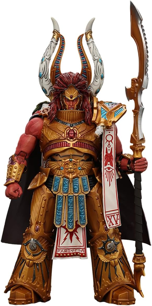 JOYTOY 1/18 Action Figure Warhammer 30K The Horus Heresy Thousand sons Magnus The Red Primarch of The XVth Legion Collection Model Birthday Gifts 8.66 inch