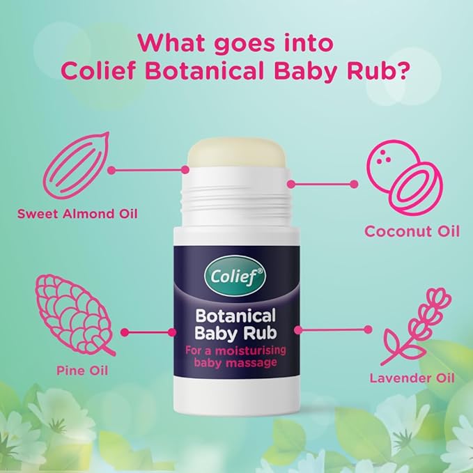 Colief Botanical Baby Rub | Natural Chest Rub for Babies | Soothing Lavender & Pine | Convenient Stick Format | Suitable From 3+ Months | 1.05 oz (30 g)
