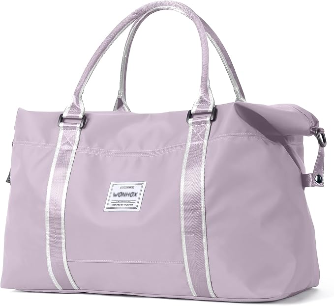 Travel Duffel Bag, Carry On Overnight Weekender Bags for Women | Travel Bag with Wet Pocket & Trolley Sleeve, For Spirit Airlines 18x14x8 Personal Item Bag