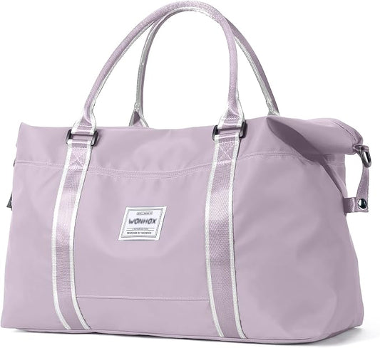 Travel Duffel Bag, Carry On Overnight Weekender Bags for Women | Travel Bag with Wet Pocket & Trolley Sleeve, For Spirit Airlines 18x14x8 Personal Item Bag