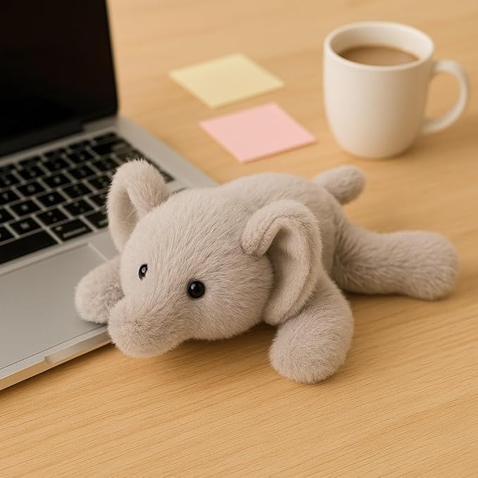 Adorable Elephant Stuffed Animal Soft Stress Relief Plush Toy Cute Birthday Gifts for Boys Girls Kids Toddlers