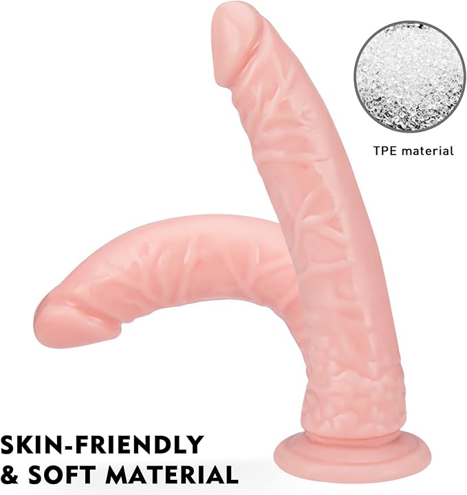 11'' Realistic Big Flesh Dildo with Lifelike Texture, G spot Dildos with Strong Suction Cup for Hands-Free Play, Huge Anal Dildos Soft and Firm Penis can be Use for G spot and Anal