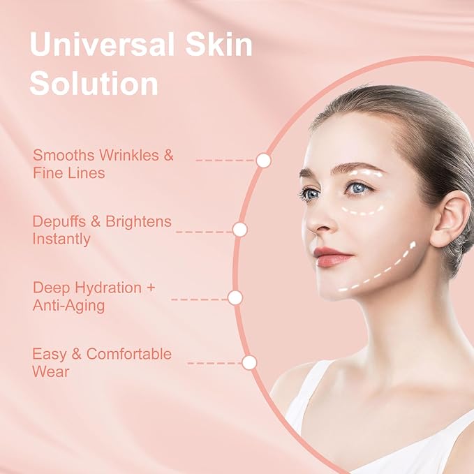 Micro Eye Patches, Under Eye Patches for Puffy Eyes, Dark Circles & Fine Lines, Deeply Hydrating Anti-Wrinkle Patches, Smooth Application Forehead & Smile Line Patches (1)