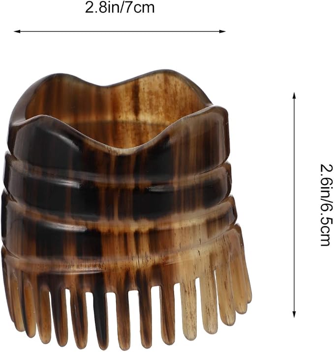 Dandruff Comb Scalp Massager Tool, Natural Bull Horn Scalp Massage Comb Hair Growth, Head Massager Stimulator Exfoliator Shampoo Brush for Women Hair Care（Random Styles）