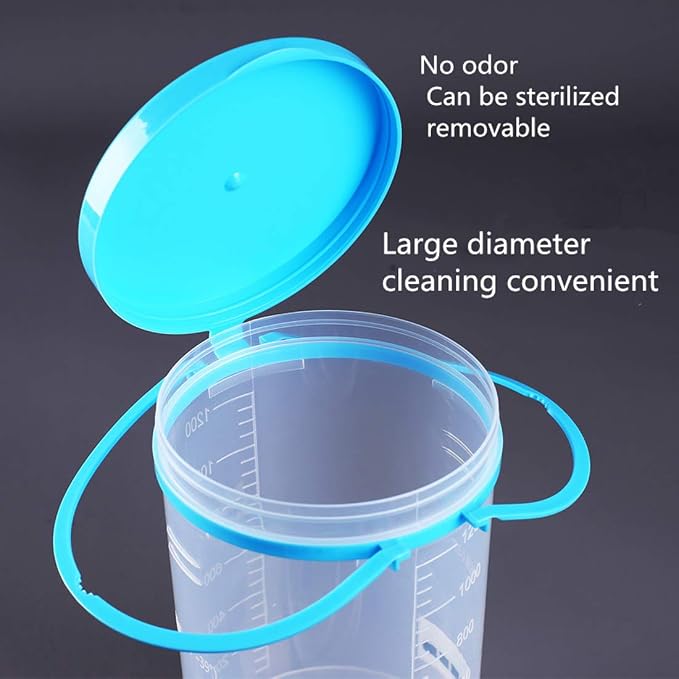 Enema Kit, Reusable Coffee Enema Bucket Kit Detox Body Cleaner Unisex - 1200ML Coffee Enema Kit - Suitable for Coffee, Water Therapy - Includes 10 Replacement Nozzles