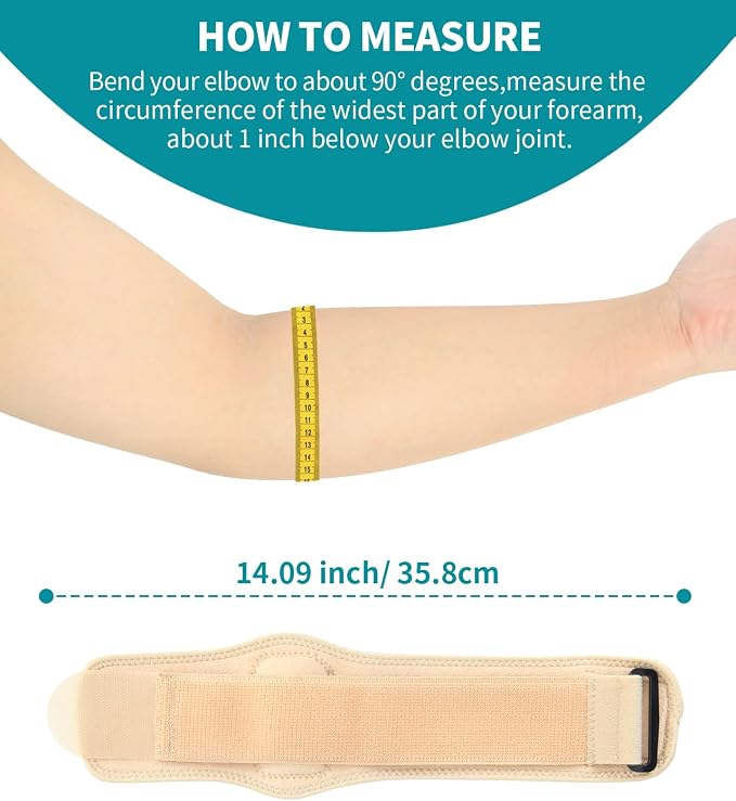 2PCS Castor Oil Pack Wrap for Tennis & Golfer's Elbow Castor Oil Wrap Tennis Elbow Brace Strap for Tendonitis Relief for Women Men Right & Left Hands,2 Per Pack
