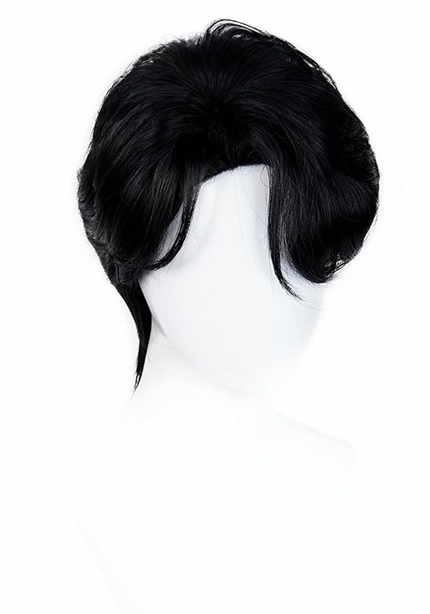 Anime Cosplay Wig Black Men's Short Hair Halloween Party Costume Wigs