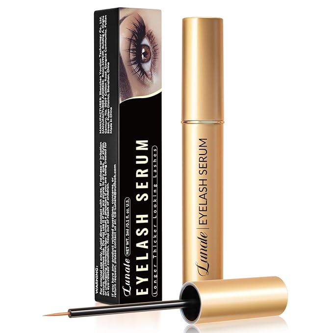 Eyelash Growth Serum with Advanced Formula: Rapid Eye Lash Enhancing Serum for Eyelash and Eyebrow Growth in 3-4 Weeks - Boost Longer Thicker and Fuller Lashes (3ML)