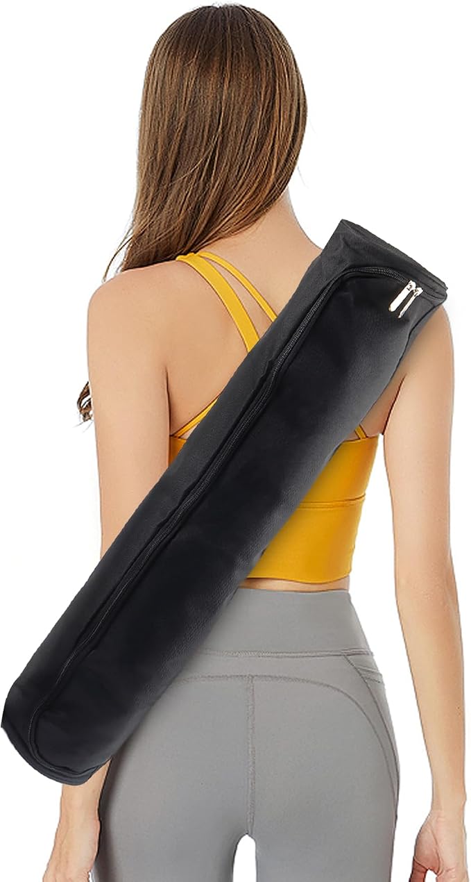 Klmnop Yoga Mat Bag, Portable Yoga Mat Storage Bag with Adjustable Strap, Yoga Mat Carry Bag for Gym, Beach, Travel for Women & Men