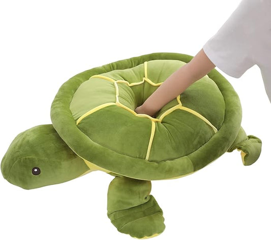 Dalmao 20 Inch Large Sea Turtle Stuffed Animal, Ultra Soft Fluffy Plush Turtle Body Pillow, Cute Ocean Animal Plushie Toy, Cuddly Pillow Gift for Kids Boys Girls Girlfriend, Birthday