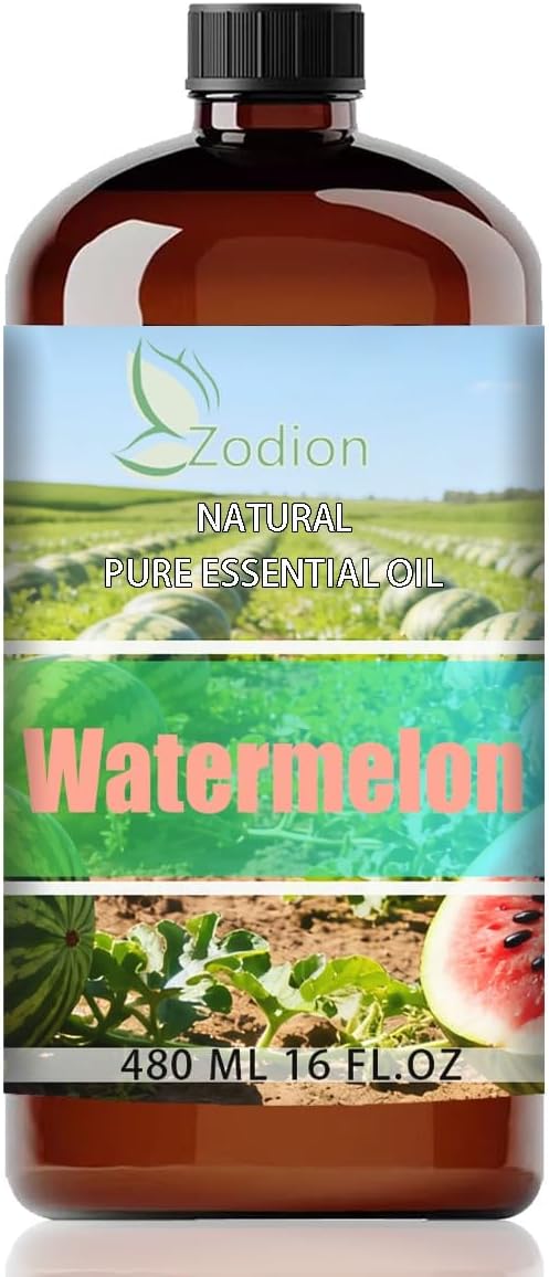 Watermelon Essential Oil - Watermelon Oil for Diffuser, 16 Fl Oz(480ml) | Candle Making, Soap Making, aroma, Strong Scent, Pure, Natural, Home Fragrance, Massage, Large Bottle
