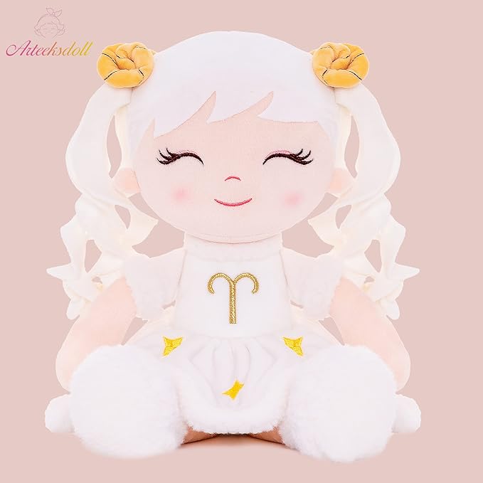 Baby Girl Gifts Plush Dolls Constellations Zodiac Doll Birthday Gift 17 inches Ariess