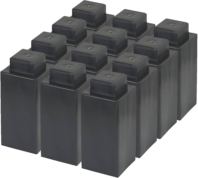 EverBlock 3" x 3" Single Life-Size Plastic Modular Bulk Pack | Giant Building Blocks | Easy to Connect & Reuse | Indoor & Outdoor Use | Build Displays & Structures | Dark Gray