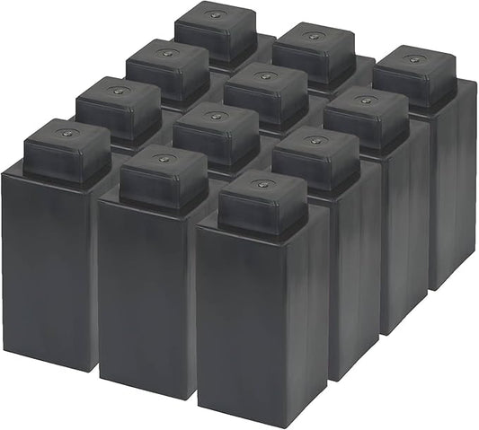 EverBlock 3" x 3" Single Life-Size Plastic Modular Bulk Pack | Giant Building Blocks | Easy to Connect & Reuse | Indoor & Outdoor Use | Build Displays & Structures | Dark Gray