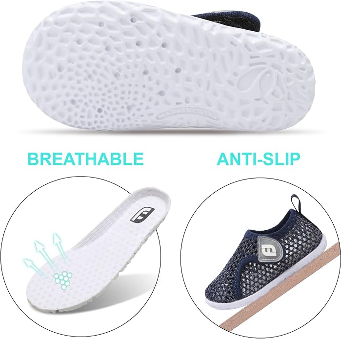JOINFREE Baby Toddler Water Shoes Boys Girls Sandals Barefoot Kids Breathable Sneakers Shoes for Walking Running