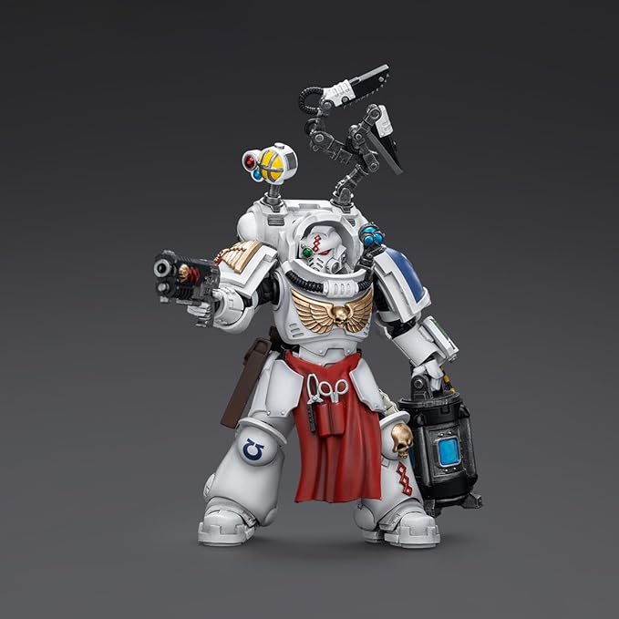 JOYTOY 1/18 Action Figure Warhammer 40,000 Ultramarines Apothecary Biologis Collection Model Birthday Gift