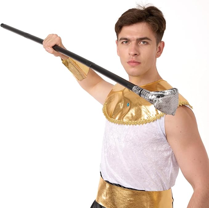 Spooktacular Creations Halloween Walking Cane, Egyptian Snake Staff for Mystical Pharaoh Ancient Themed Dress Up Party